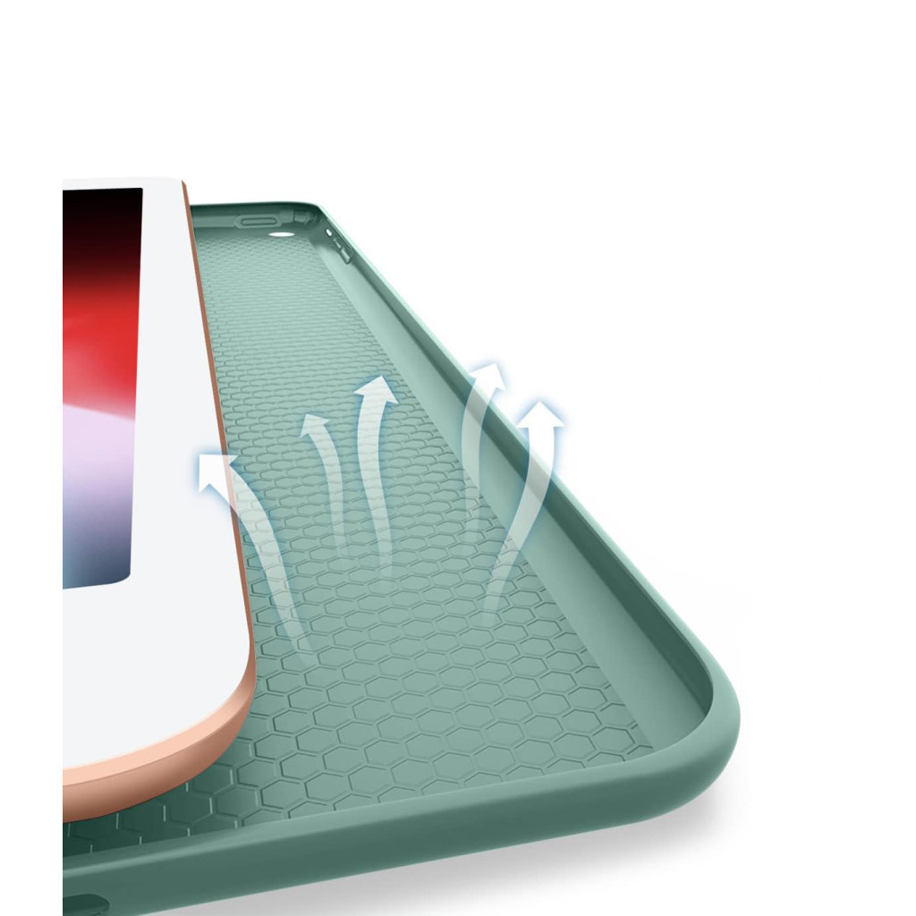 Чохол до планшета BeCover Tri Fold Soft TPU Silicone Apple iPad 9.7 2017/2018 A1822/A1823/A1893/A1954 Dark Green (711129) - зображення 4