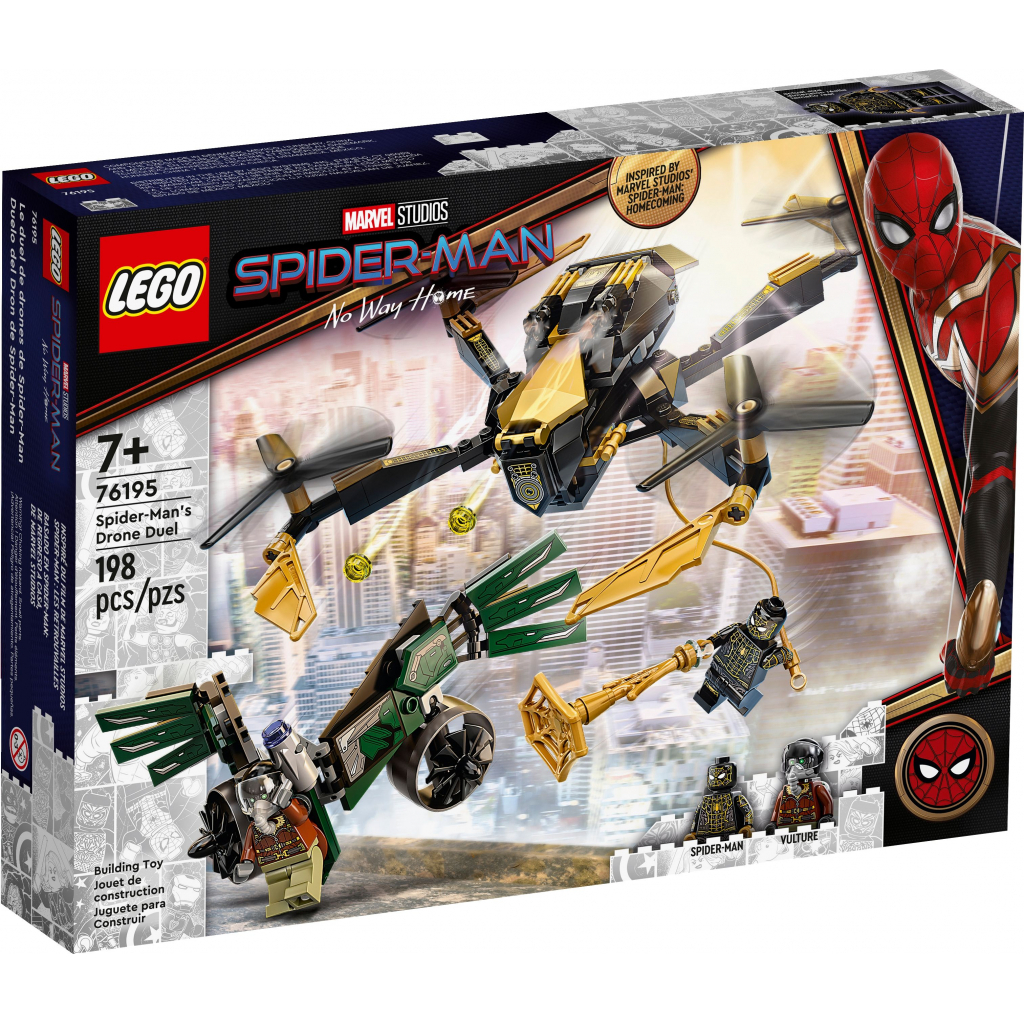 Конструктор LEGO Super Heroes Marvel Дуель дронів Людини-павука 198 деталей (76195) - зображення 1
