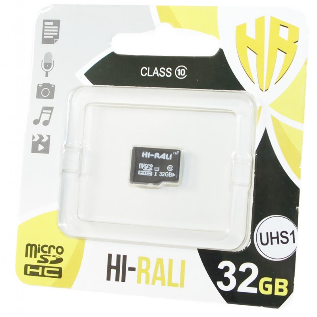 Карта пам'яті Hi-Rali 32GB microSDHC class 10 UHS-I (HI-32GBSD10U1-00) - зображення 1