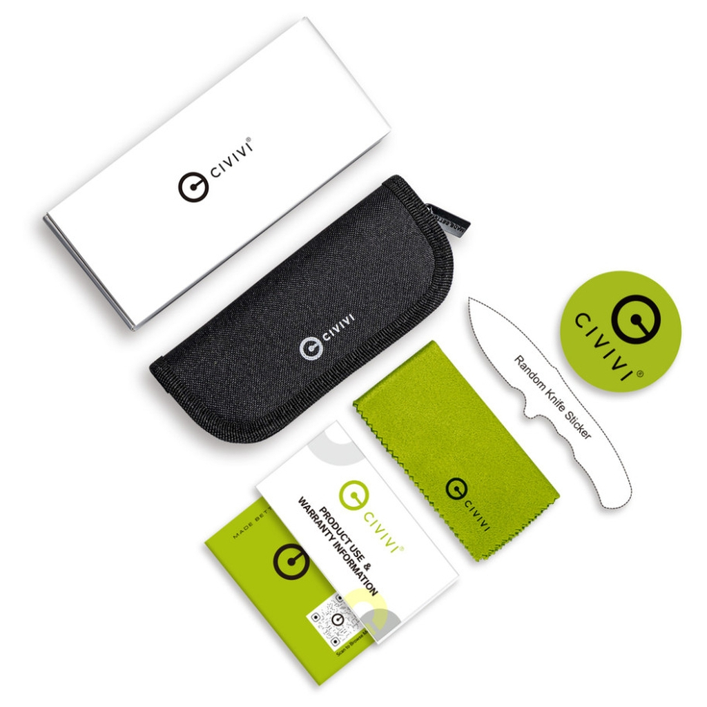 Ніж Civivi Sixgill, Guibourtia Wood, Damascus (C24050-DS1) - зображення 8