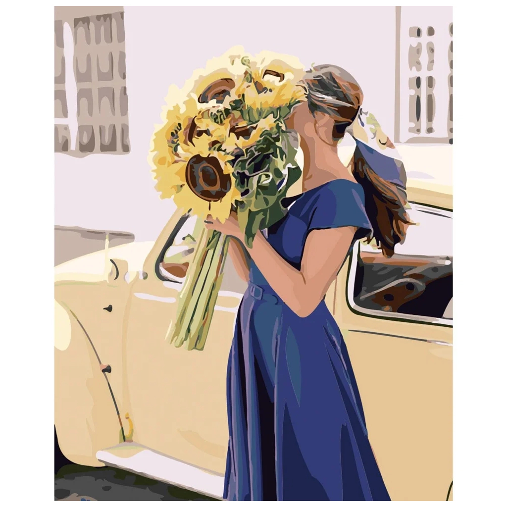 Картина по номерам Strateg Соняшники для коханої 40х50 см (SY6064) - зображення 1