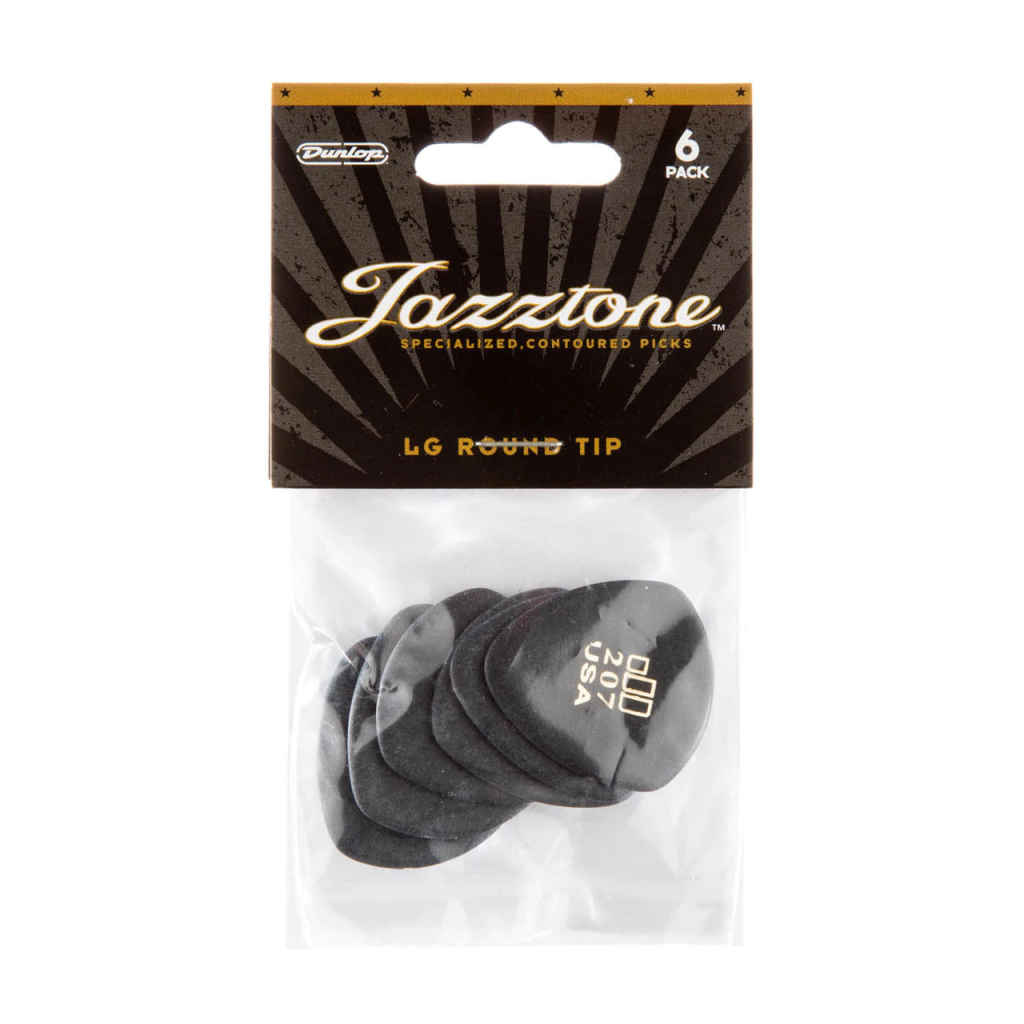 Медіатор Jim Dunlop Jazztone Large Round Tip Pick 6 шт. (477P207) - изображение 3