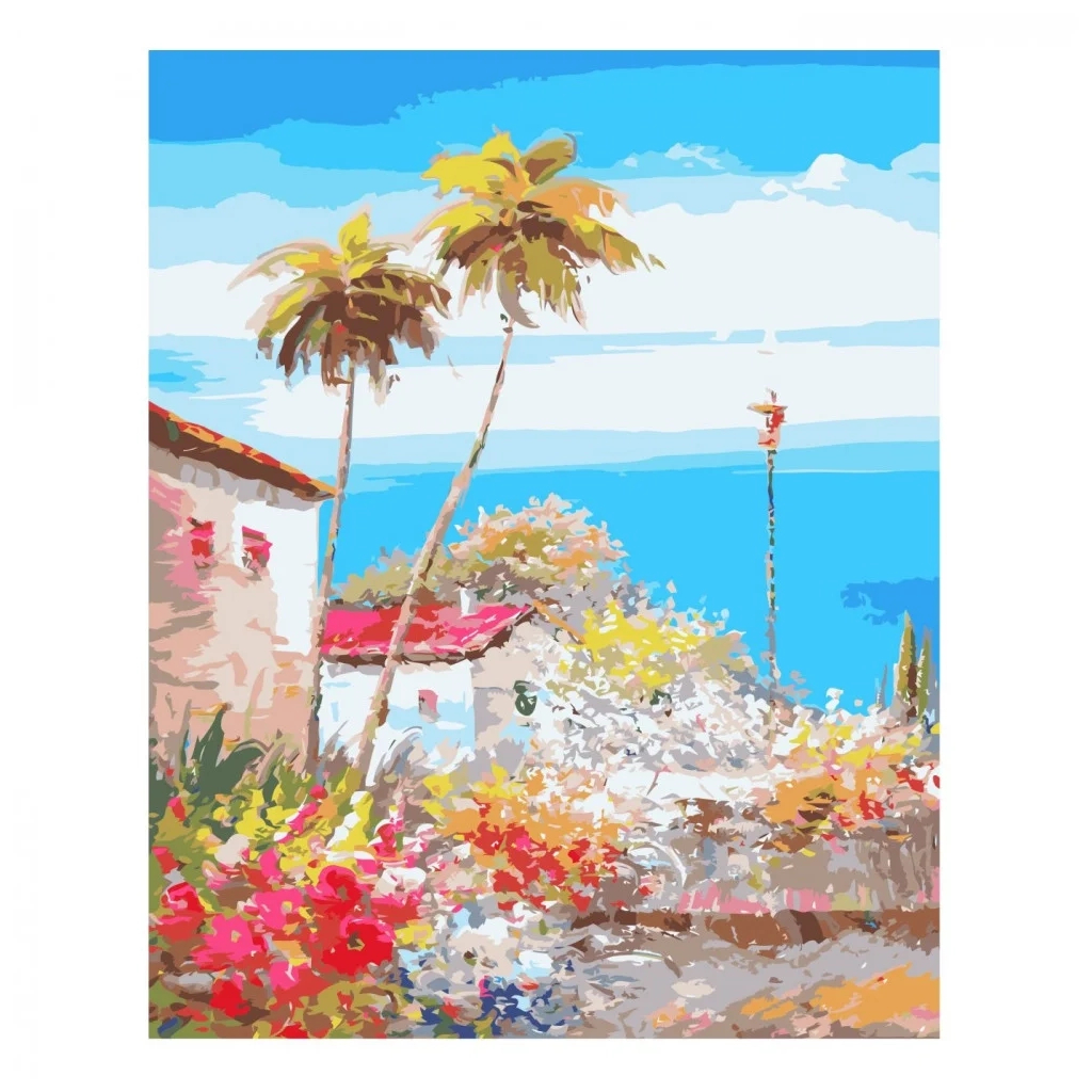 Картина по номерам Strateg Сонячне узбережжя VA-0234 40х50 см (4823113803698) - зображення 1