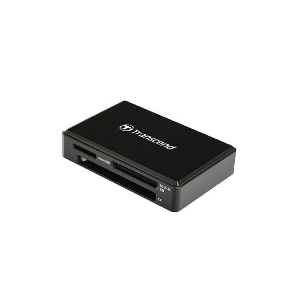 Зчитувач флеш-карт Transcend USB 3.1 RDF9K UHS-II Black R260/W190MB/s (TS-RDF9K2) - зображення 1