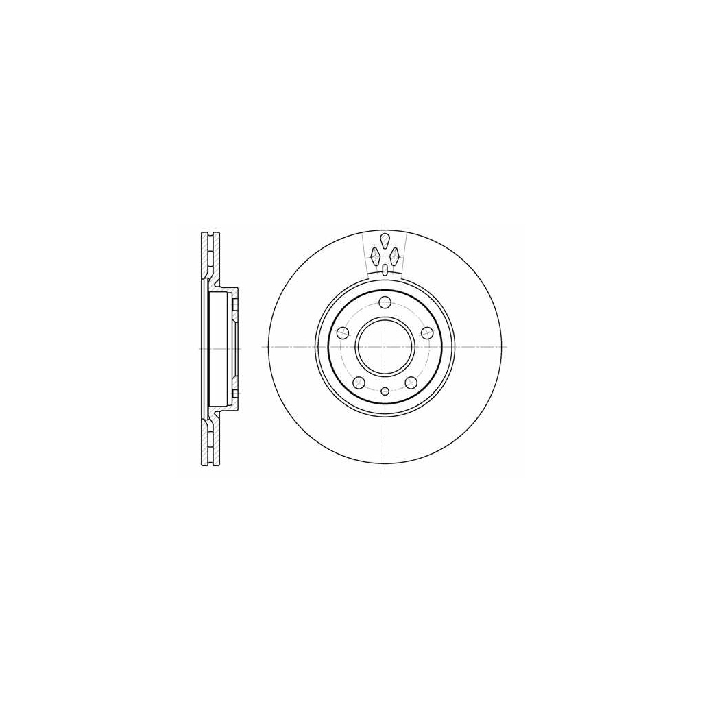 Гальмівний диск LPR L2053V - зображення 1