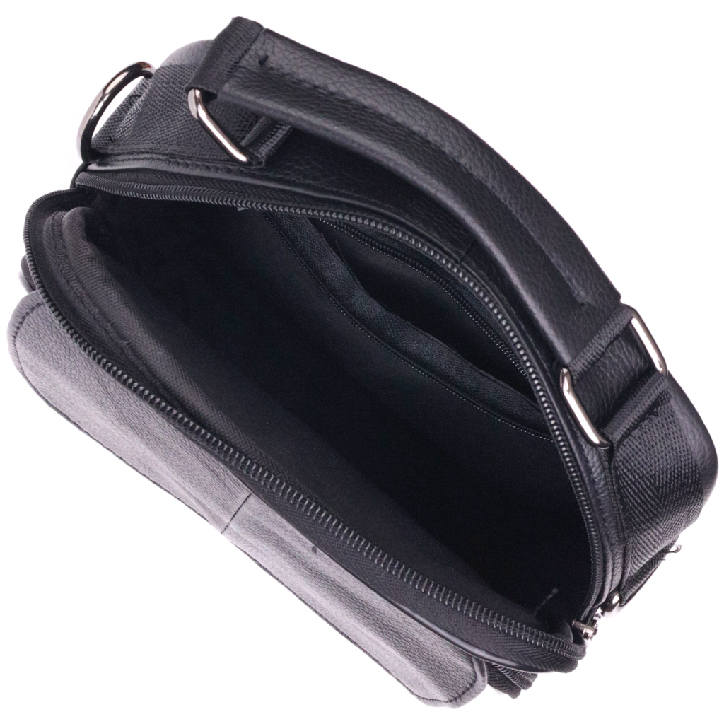 Сумка Vintage Чоловіча шкіряна Чорна (21396) - зображення 6