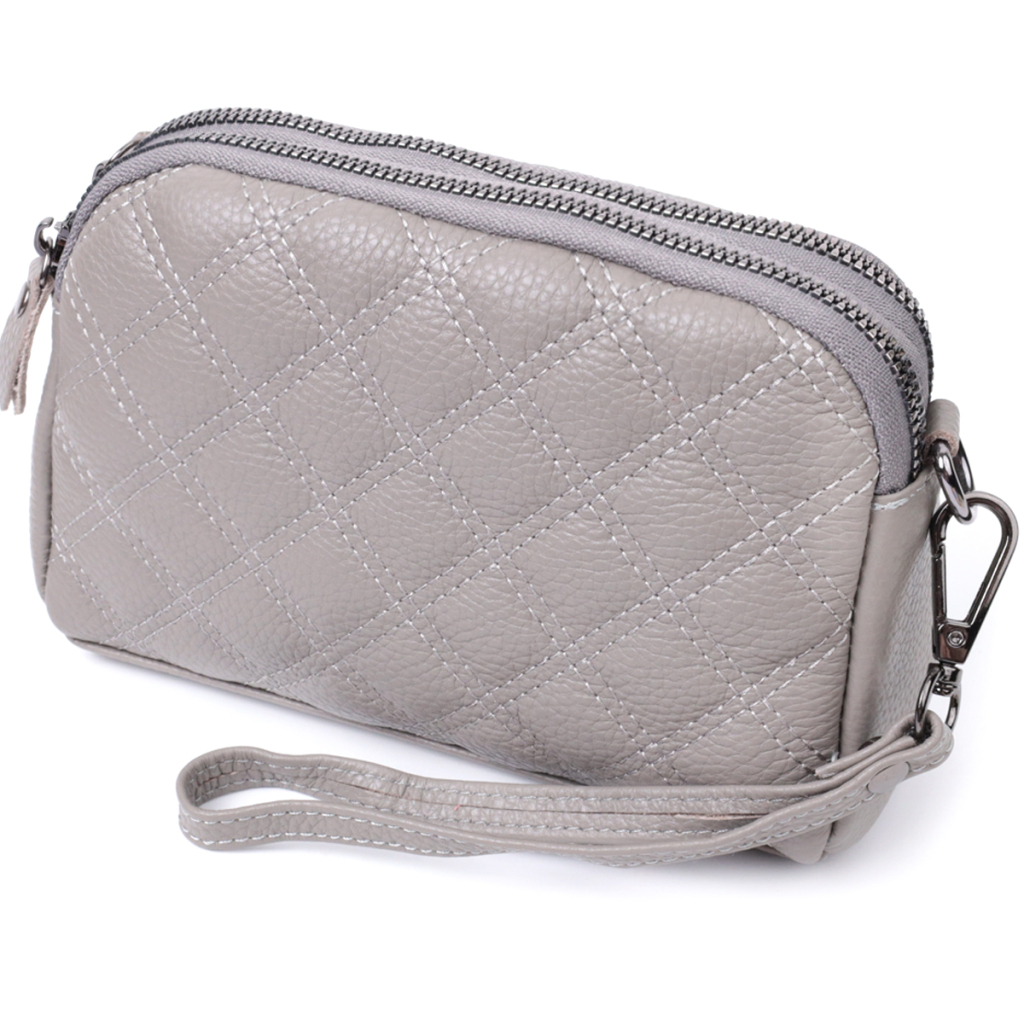 Сумка Vintage З натуральної шкіри Сіра (22810) - зображення 1