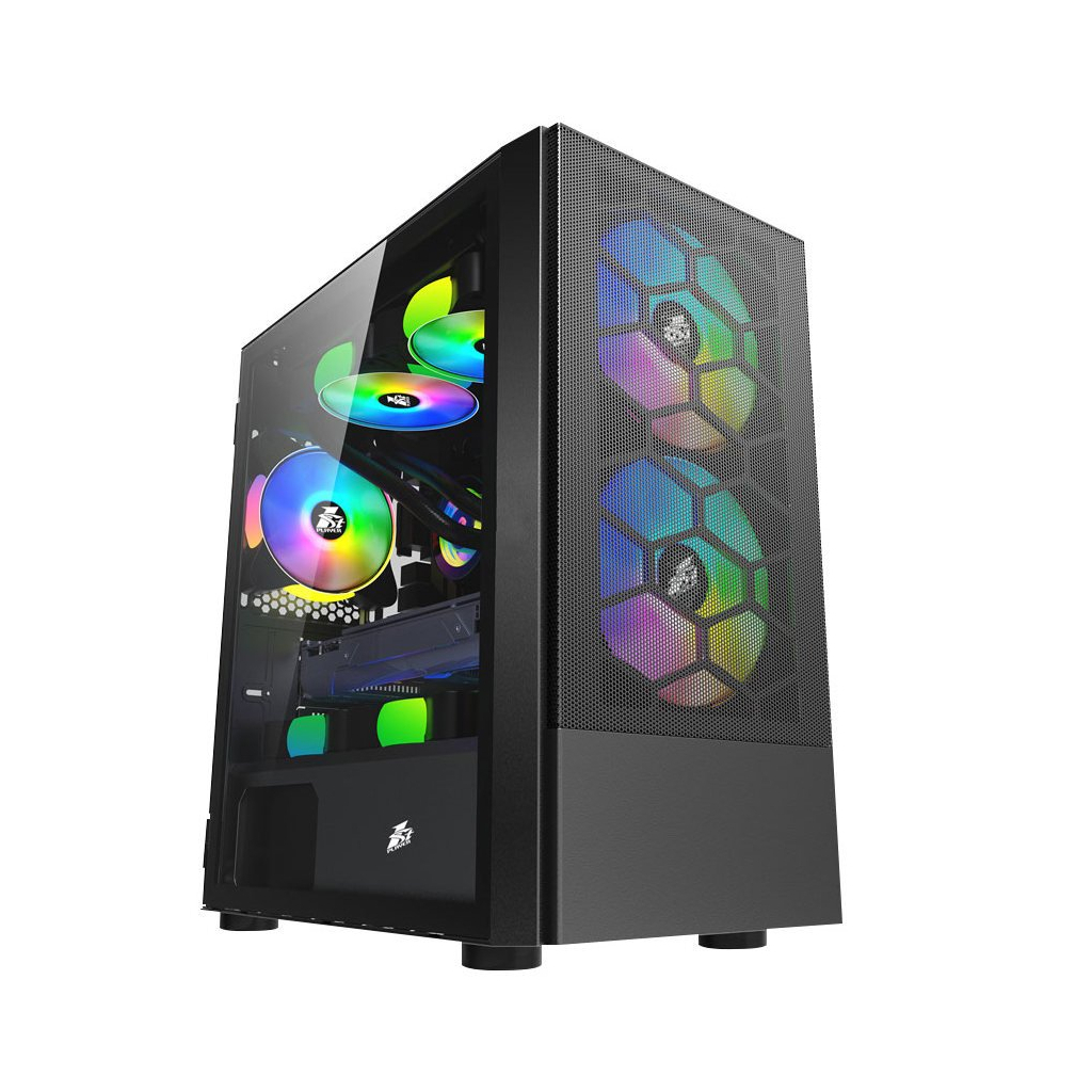 Корпус для ПК 1stPlayer X4-M-BK-2F1P-1F1 - зображення 2