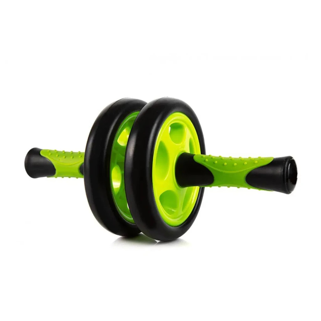 Ролик для преса PowerPlay подвійний Dual-Core Ab Wheel Чорно-зелений (PP_4327_Black/Green) - зображення 4