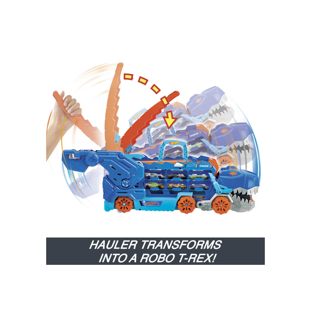 Автотрек Hot Wheels Мега-транспортер Неймовірний Ті-Рекс (HNG50) - зображення 3