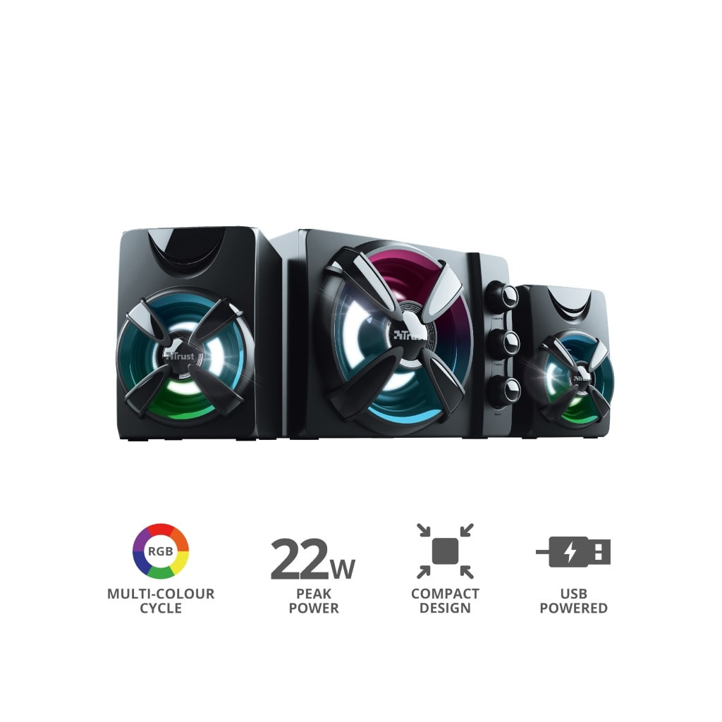 Акустична система Trust Ziva RGB Black (23644) - зображення 7