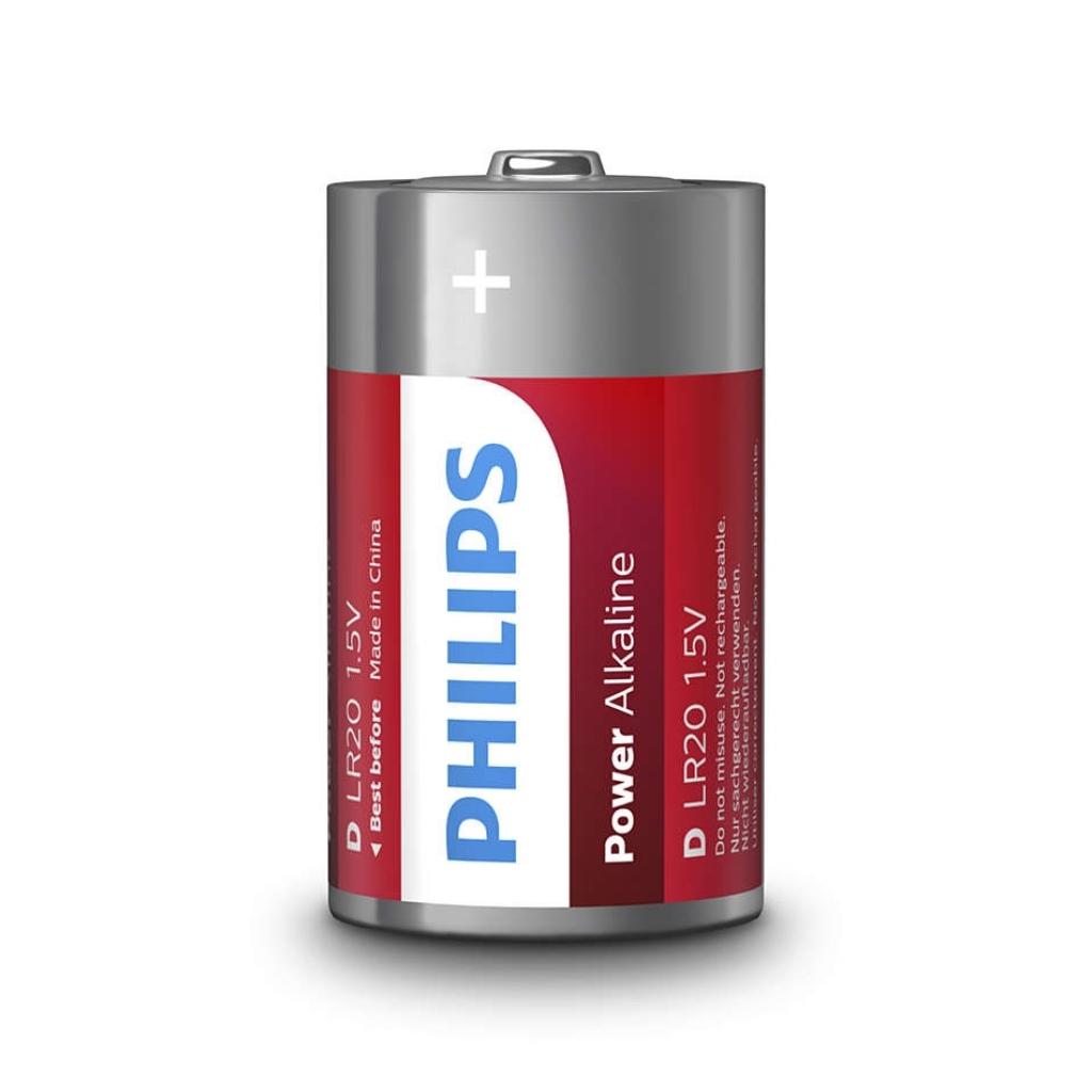 Батарейка Philips D LR20 Power Alkaline * 2 (LR20P2B/10) - зображення 2