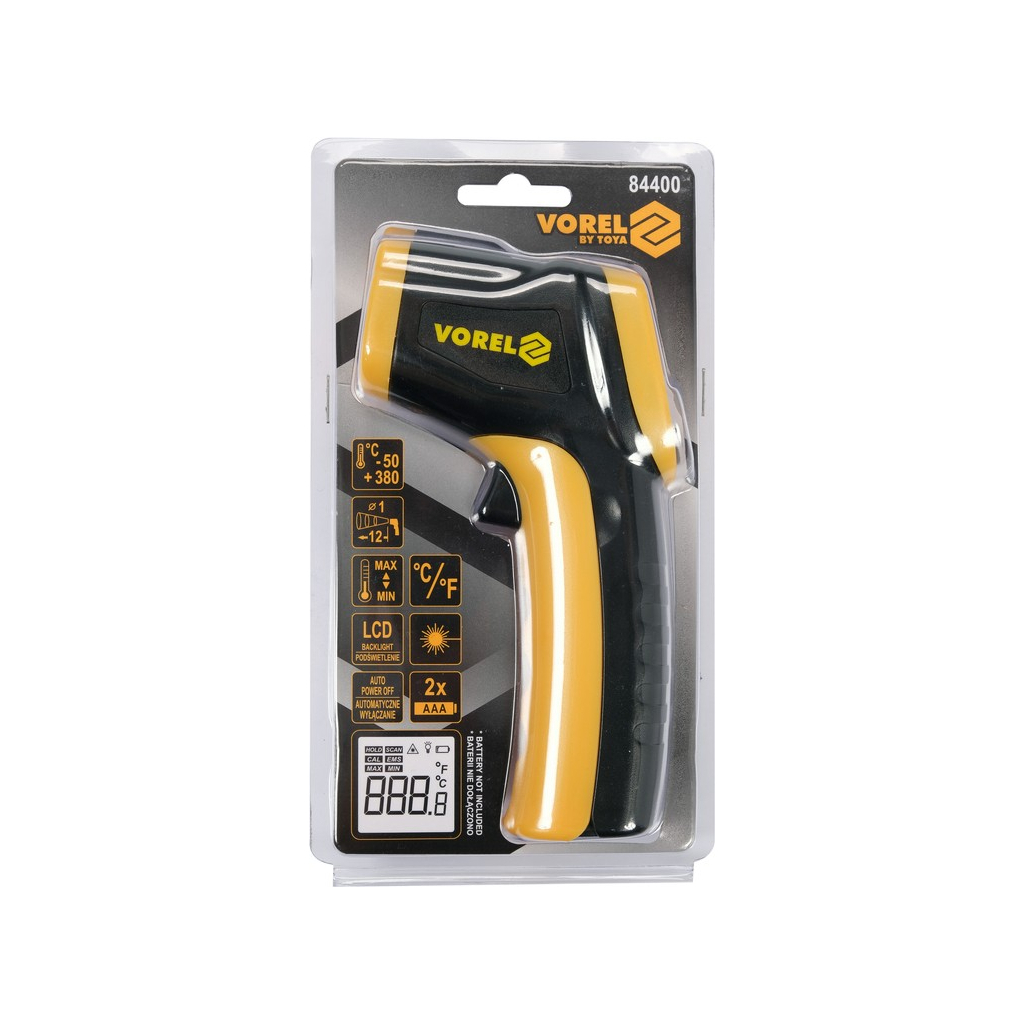 Пірометр Vorel 84400 t -50°- +380° (84400) - зображення 3