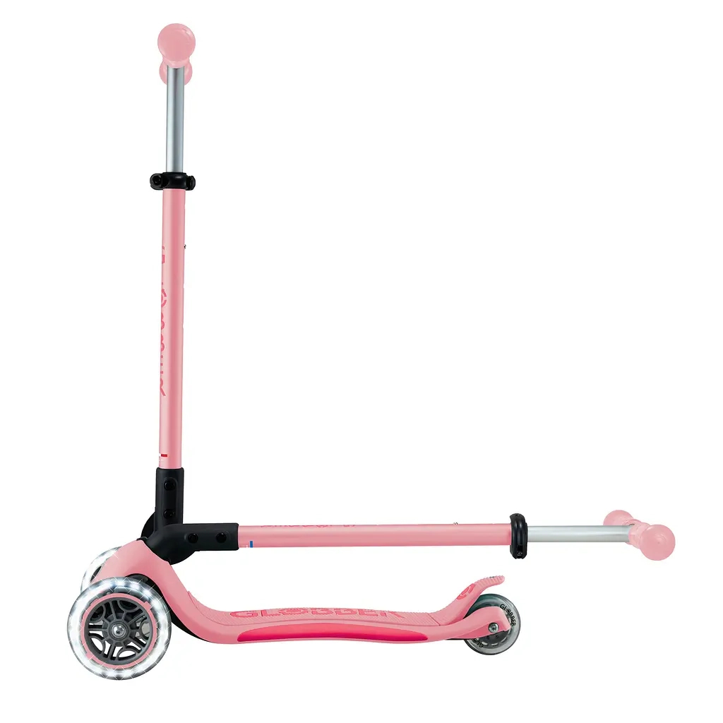 Самокат Globber серії Elite Lights пастельно-рожевий Колеса з підсвічуванням (439-710-3) - зображення 9