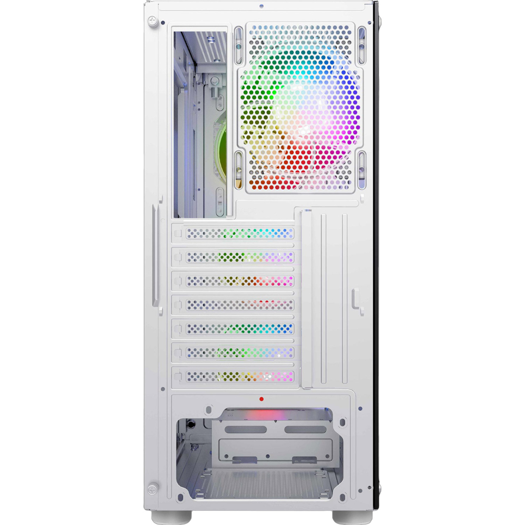 Корпус 2E Gaming Hexagon G338W, без БЖ, 2xUSB 3.0, 1xUSB Type-C, 1x120mm, 3x120mm ARGB, TG Side Panel, AT (2E-G338W) - зображення 3