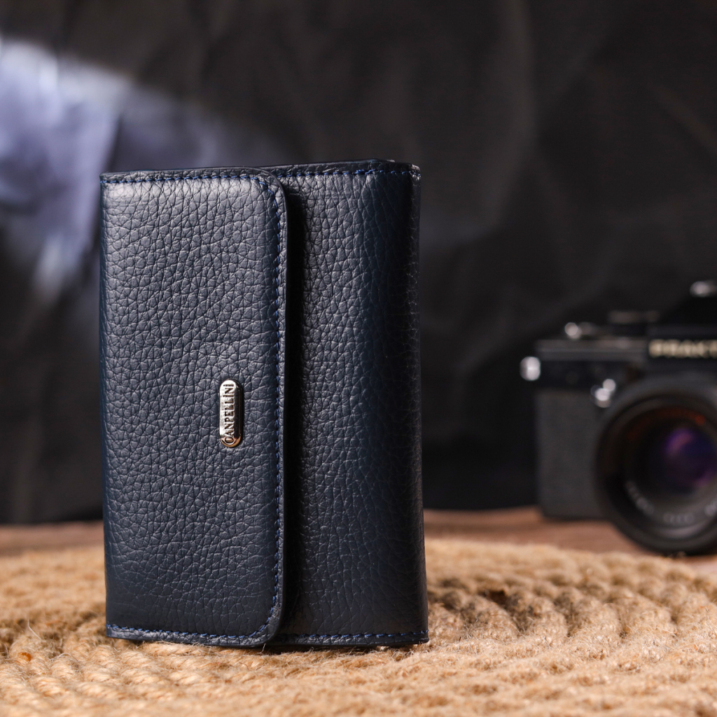 Гаманець Canpellini З натуральної шкіри флотар Синій (21593) - зображення 8