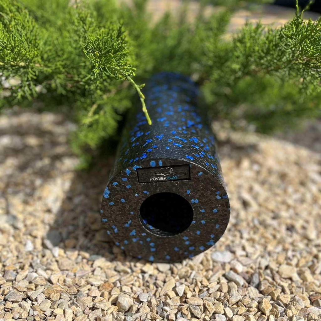 Масажний ролик PowerPlay PP-4347 EPP Foam Roller 33x14см Чорно/Синій (PP_4347_Blue_(33*14)) - зображення 3