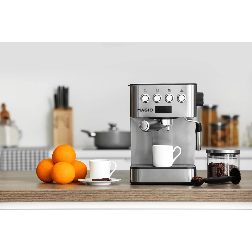 Ріжкова кавоварка еспресо Magio MG-452 - зображення 4