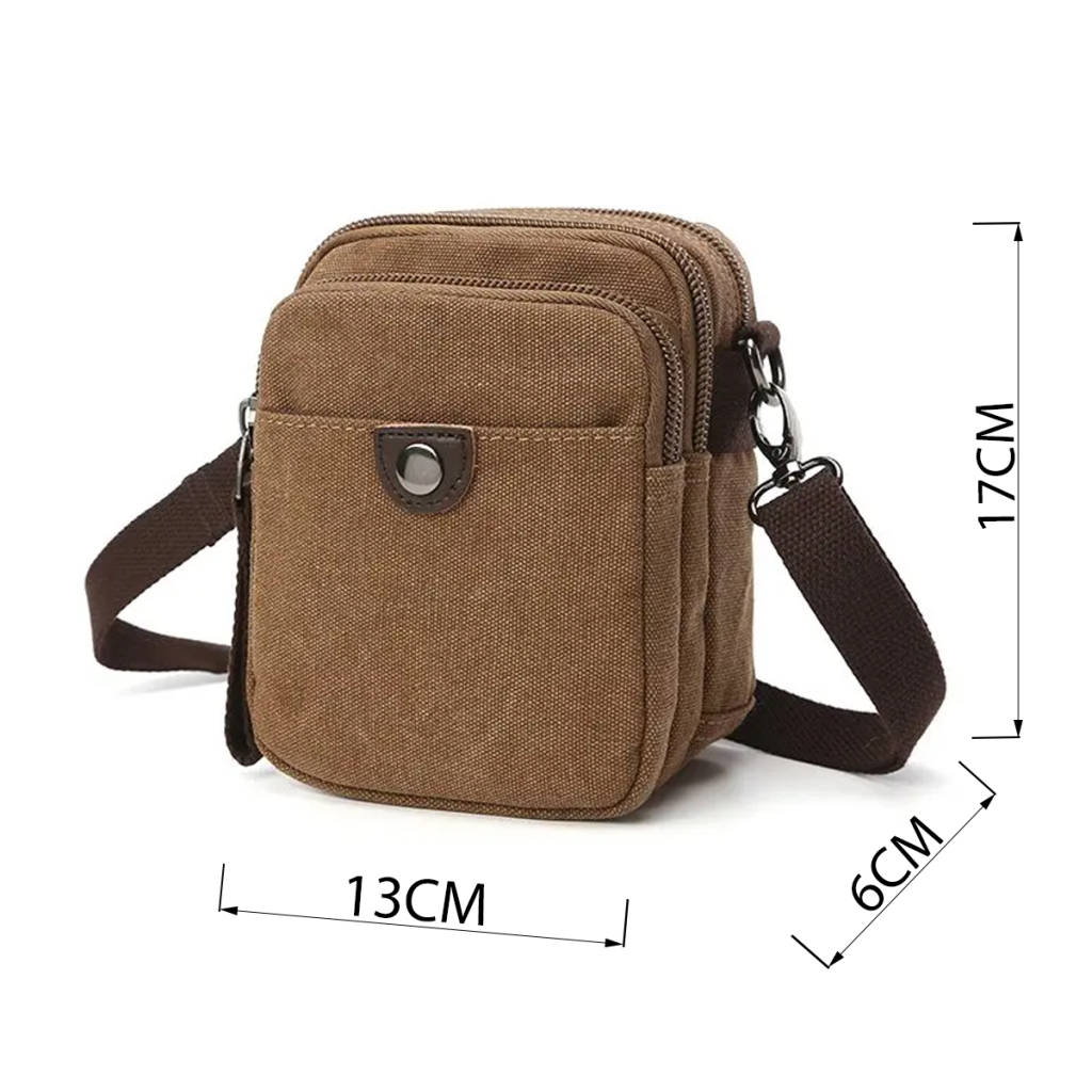 Сумка Vintage Текстильна Коричнева (20163) - зображення 4