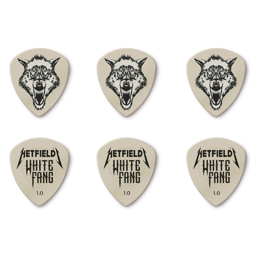 Медіатор Jim Dunlop White Fang Custom Flow Pick Tin 1.0mm 6 шт. (PH122T1.0) - зображення 2