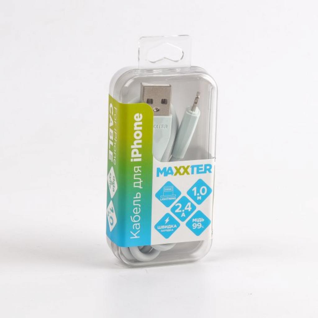 Дата кабель USB 2.0 AM to Lightning 1.0m Maxxter (UB-L-USB-01MG) - зображення 4