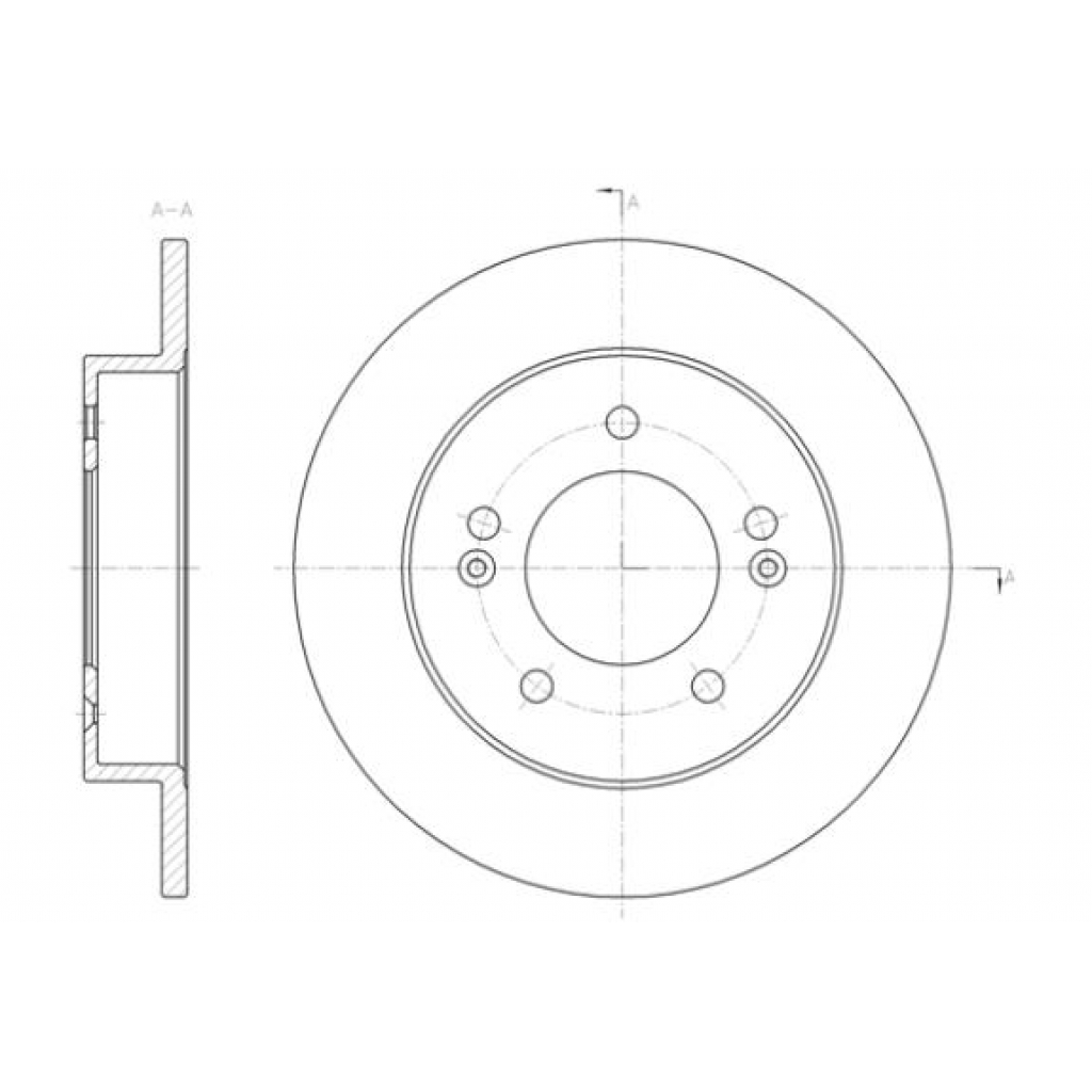 Гальмівний диск REMSA 61432.00 - зображення 1