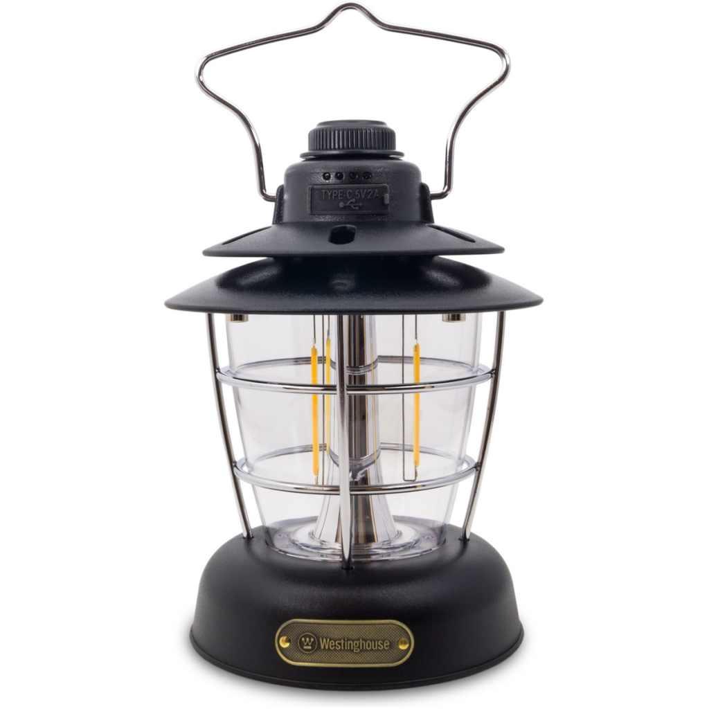 Ліхтар Westinghouse RETRO 6W LED Filament WF241 Type-C з функцією Power Bank Чорний (WF241-CB(Black)) - зображення 4