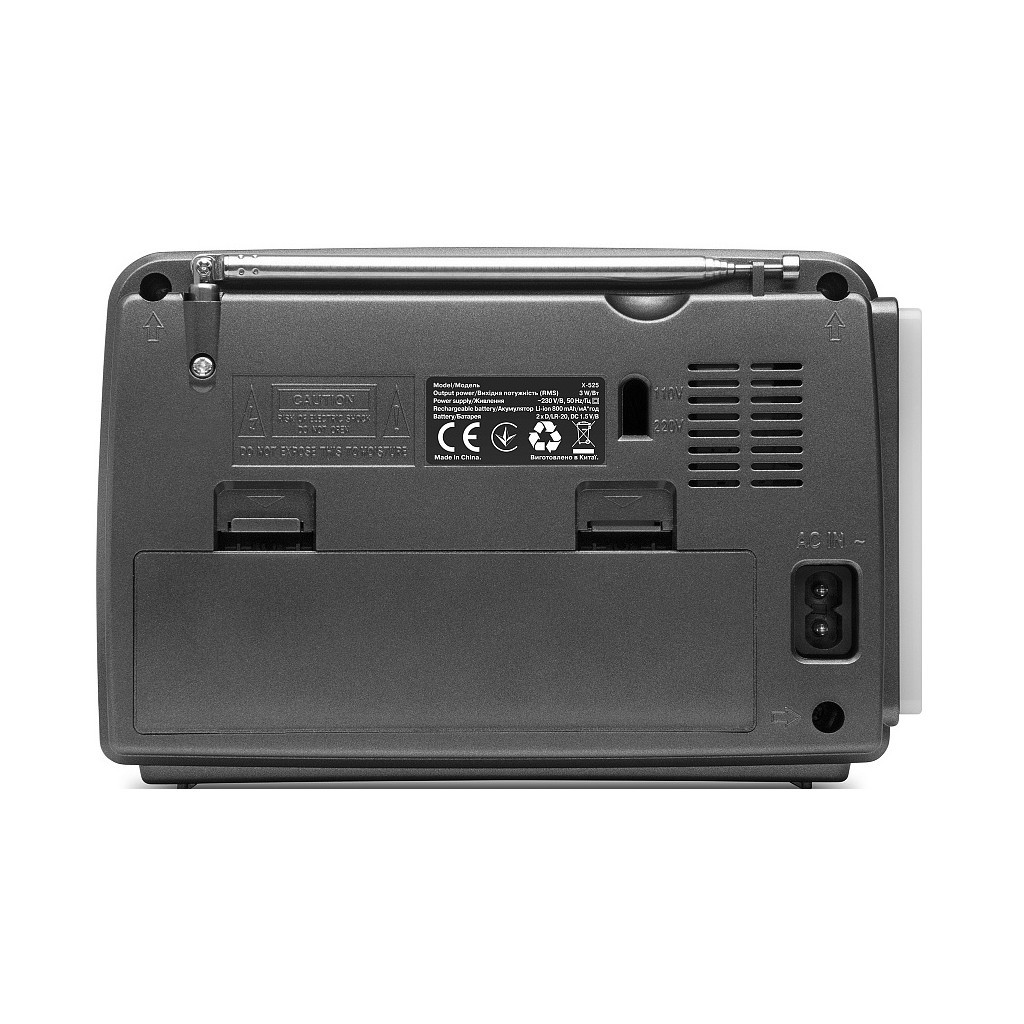 Портативний радіоприймач REAL-EL X-525 Grey - зображення 5
