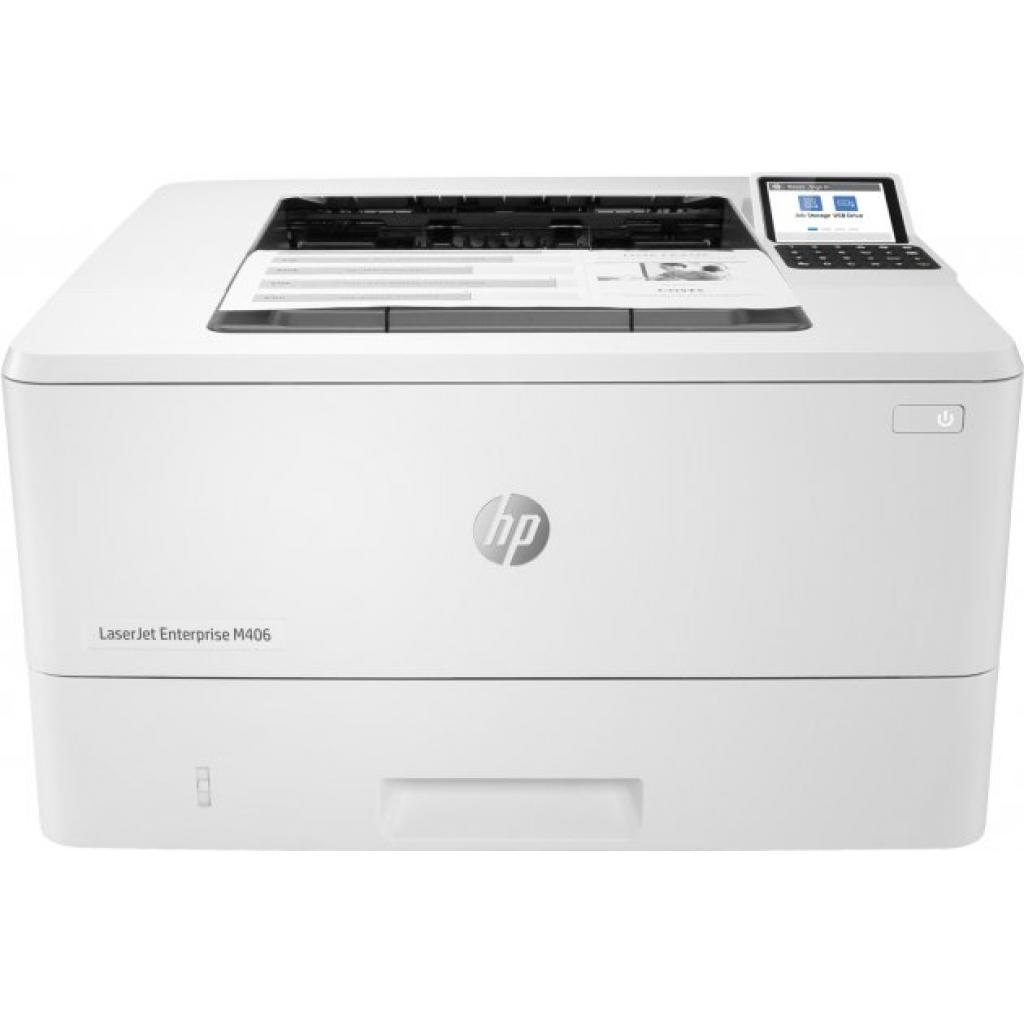 Лазерний принтер HP LaserJet Enterprise M406dn (3PZ15A) - зображення 1