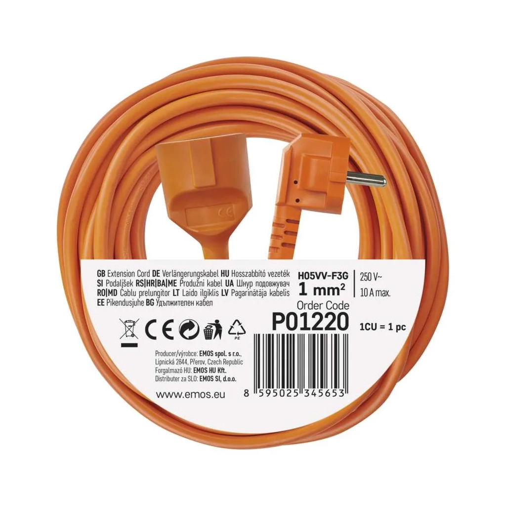 Мережевий подовжувач EMOS P01220 - зображення 4