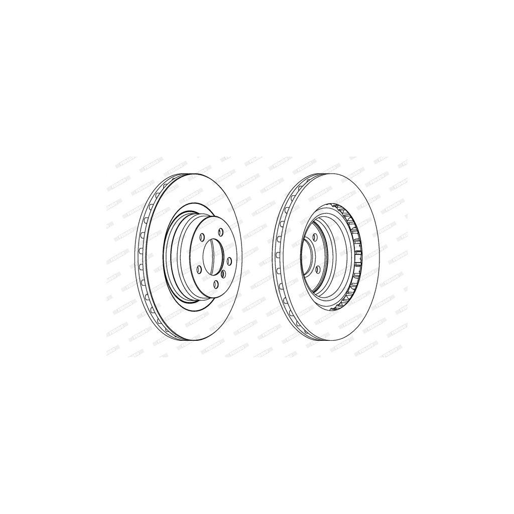 Гальмівний диск FERODO DDF1435C-1 - зображення 1