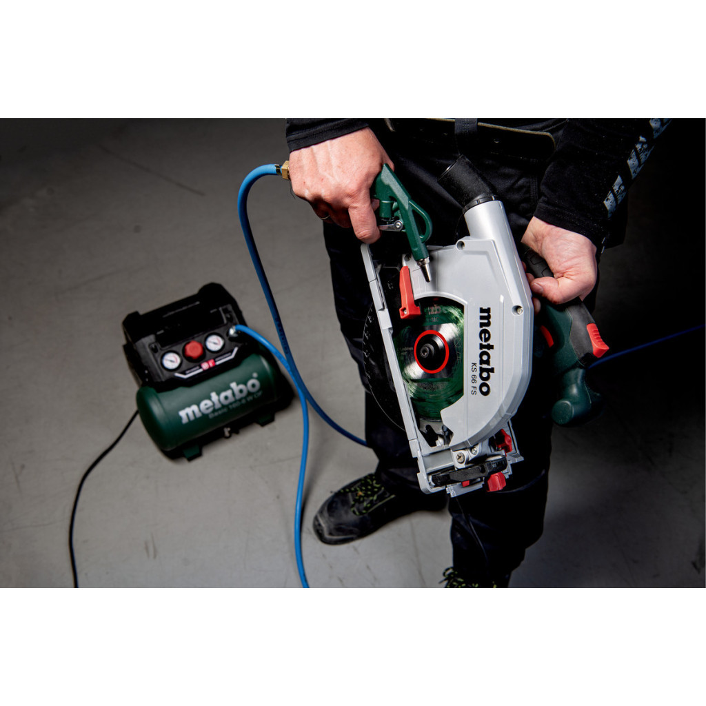Компресор Metabo BASIC 160-6 W OF безолійний, 900Вт, 6л, 160л/хв, 8бар (601501000) - зображення 2