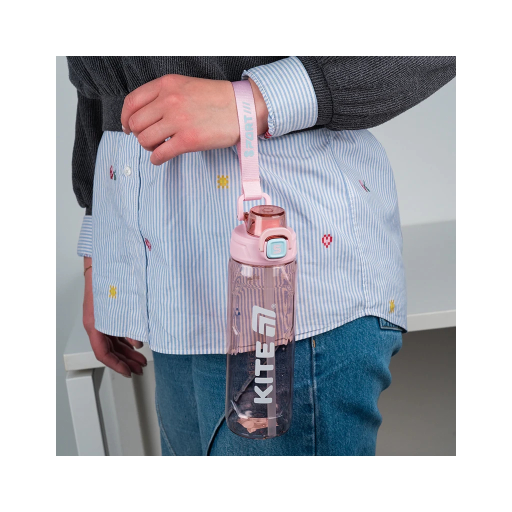 Поїльник-непроливайка Kite 800 мл, рожева (K25-1211-3) - зображення 6