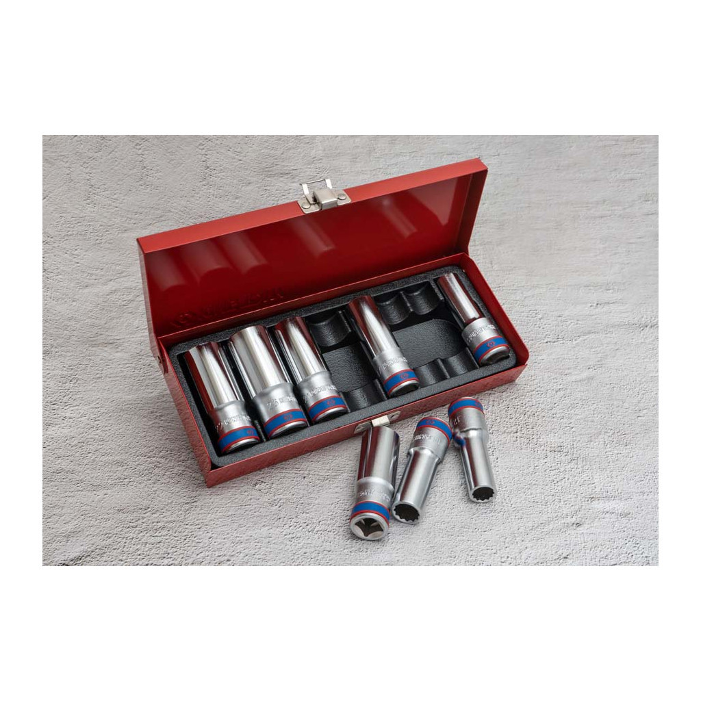 Набір головок KING TONY 1/2" 8 шт. (4208MR) - зображення 6