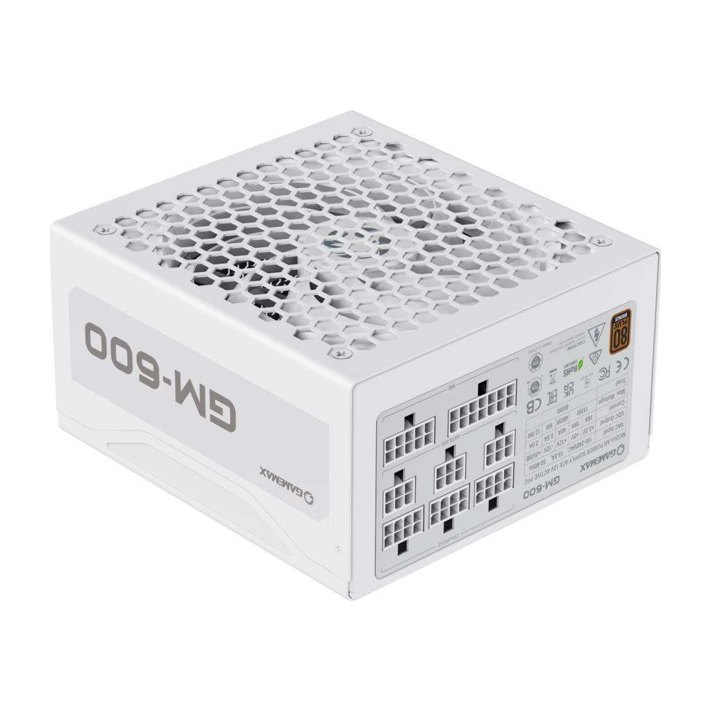Блок живлення Gamemax 600W GM-600 Modular white (GM-600 Modular white) - зображення 6