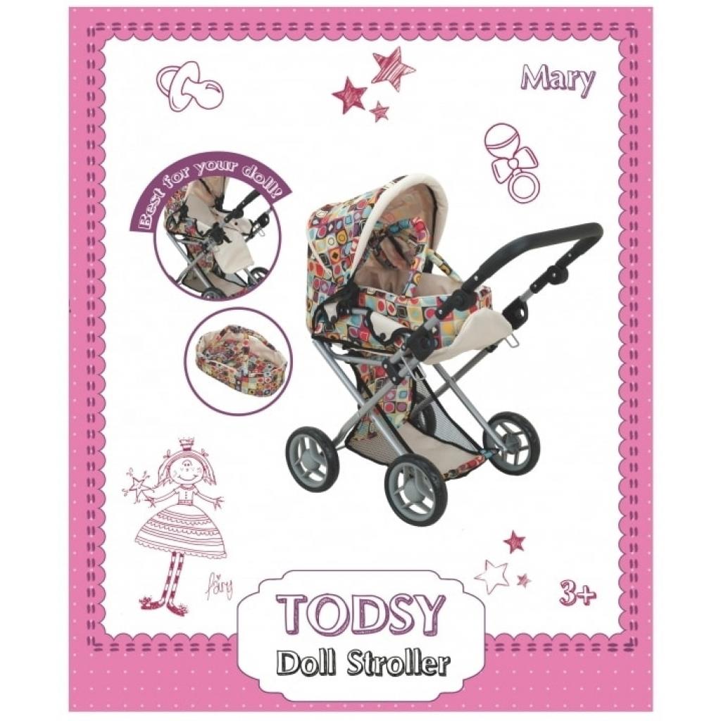 Коляска для ляльок Todsy Mary 2 в 1 з люлькою для ляльки (9346C) - зображення 8