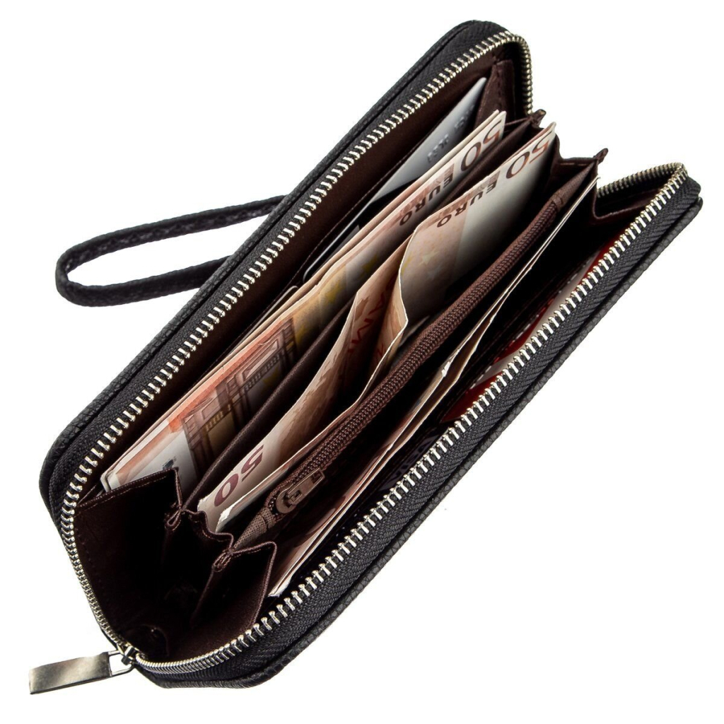 Гаманець Kivi З екошкіри флотар Чорний (19014) - зображення 3