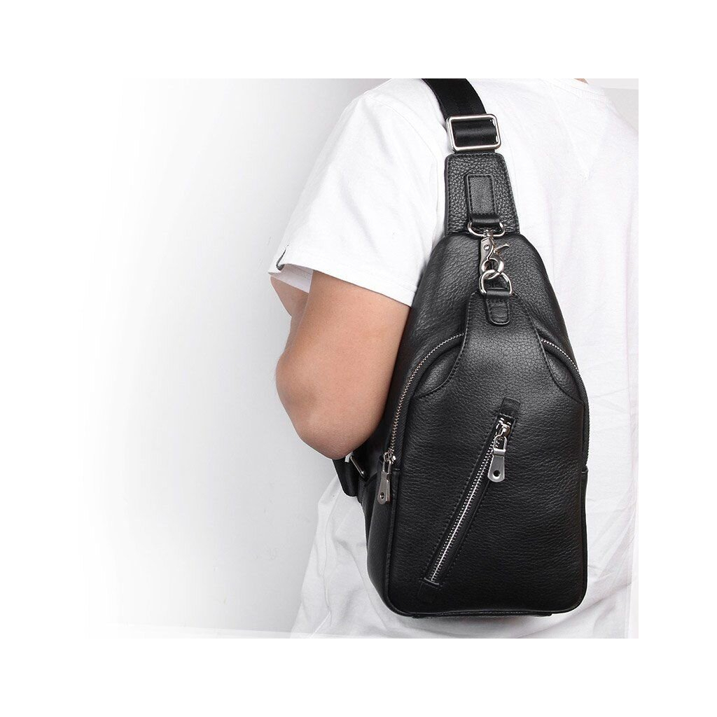 Сумка Vintage Флотар через плече Чорна (14973) - зображення 11