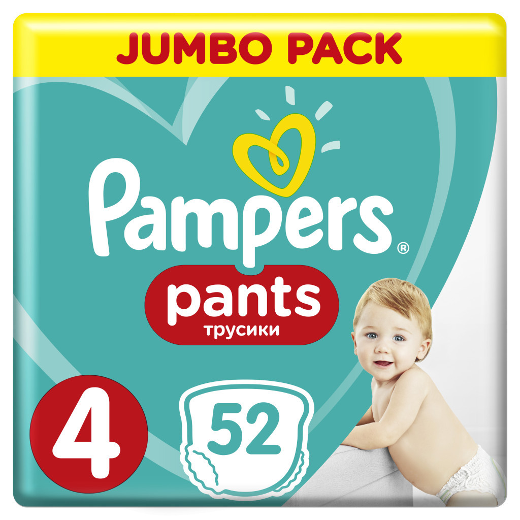 Підгузки Pampers трусики Pants Maxi Розмір 4 (9-15 кг), 52 шт (4015400672869) - зображення 1