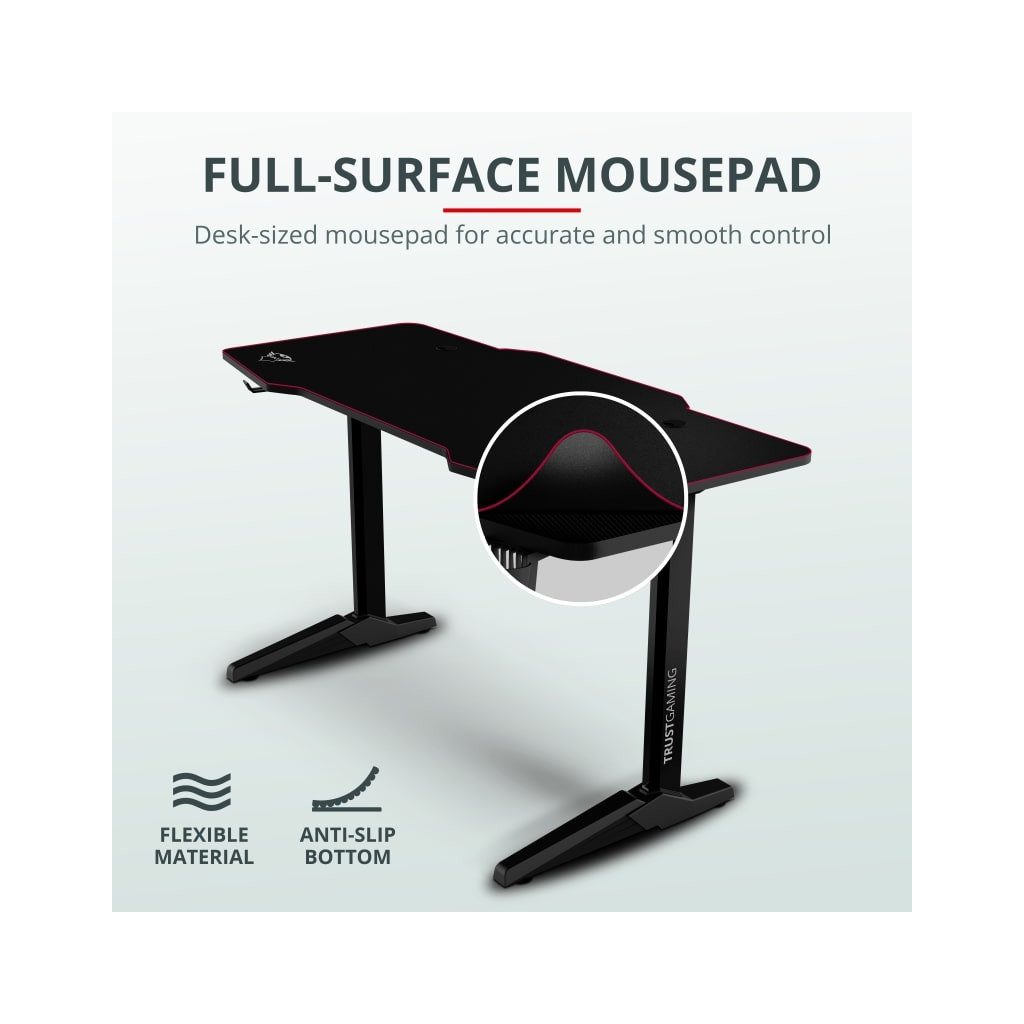 Комп'ютерний стіл Trust GXT 1175 Imperius XL Black (23802) - зображення 4