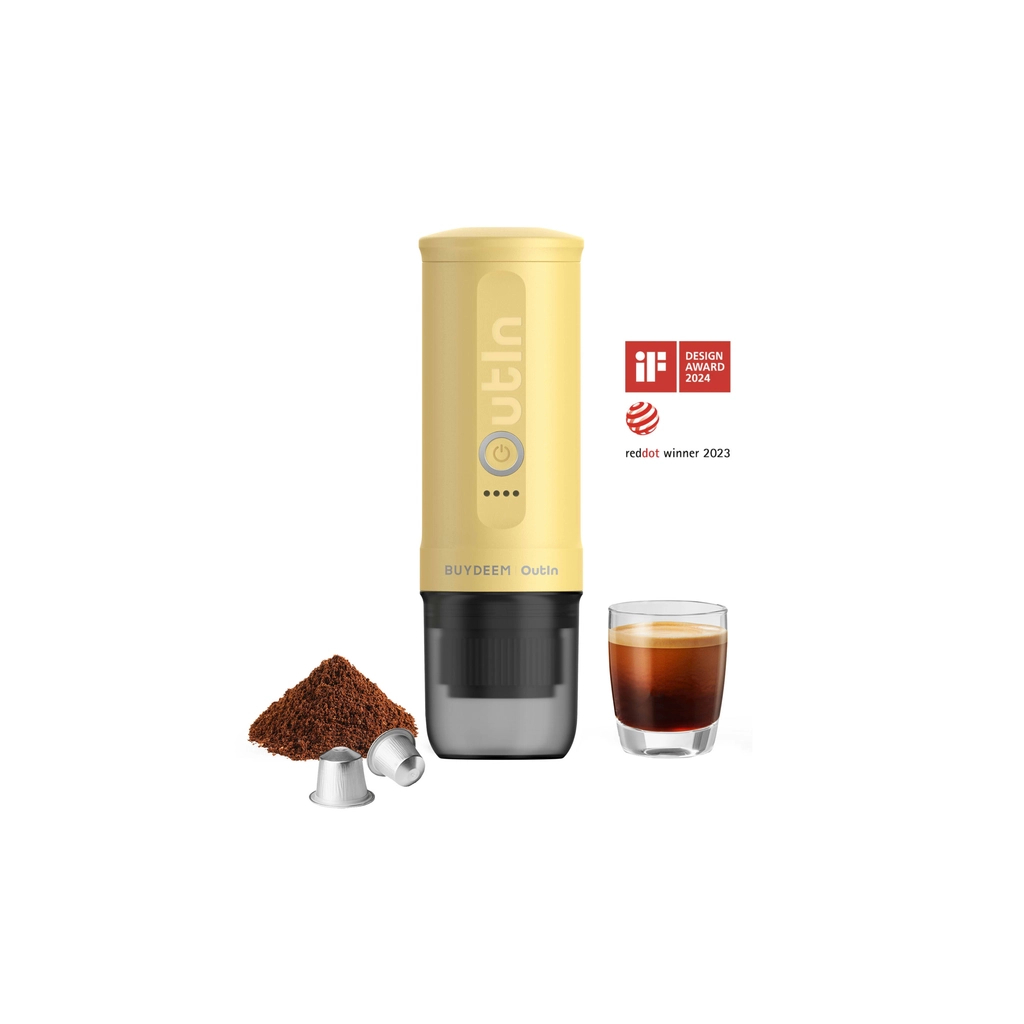 Кавоварка кемпінгова Buydeem Outin X Mellow Yellow (OTEM-01-MY) - зображення 2