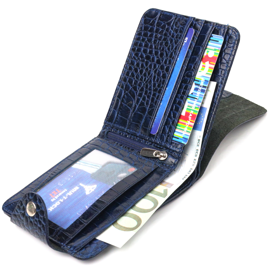 Портмоне Canpellini З натуральної шкіри Синє (21577) - зображення 7