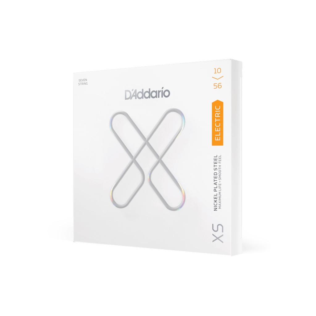 Струни для гітари D'Addario XS Coated Electric Guitar Strings Regular Light 7-String (10-56) (XSE1056) - зображення 2