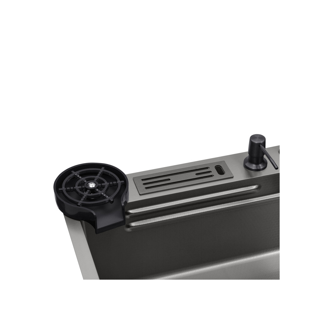 Мийка кухонна Kroner Schwarze-SET7545NBPVD (CV033805) - зображення 4