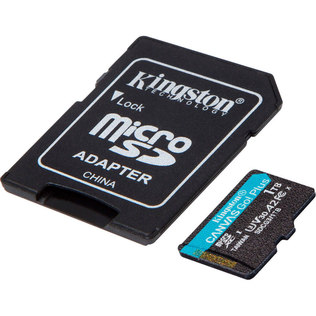 Карта пам'яті Kingston 1TB microSD class 10 UHS-I U3 V30 A2 Canvas Go Plus (SDCG3/1TB) - зображення 2