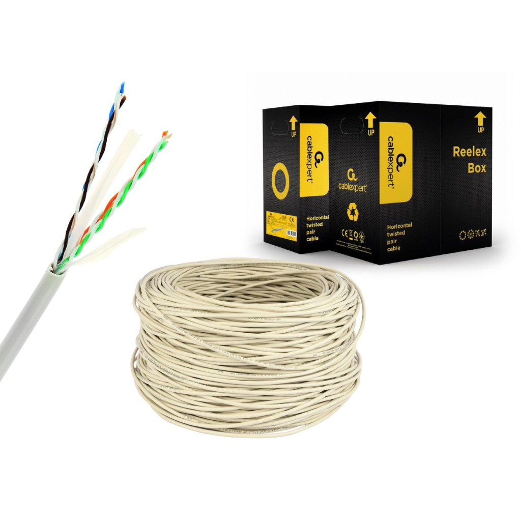 Кабель мережевий Cablexpert UTP 305м, cat 6, CCA, AWG24, Patchkabel (UPC-6004SE-L) - picture 2