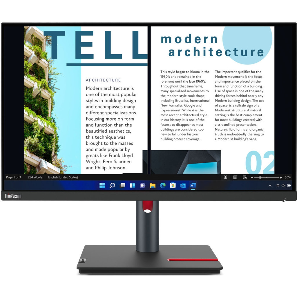 Монітор Lenovo P24q-30 (63B4GAT6UA) - зображення 1