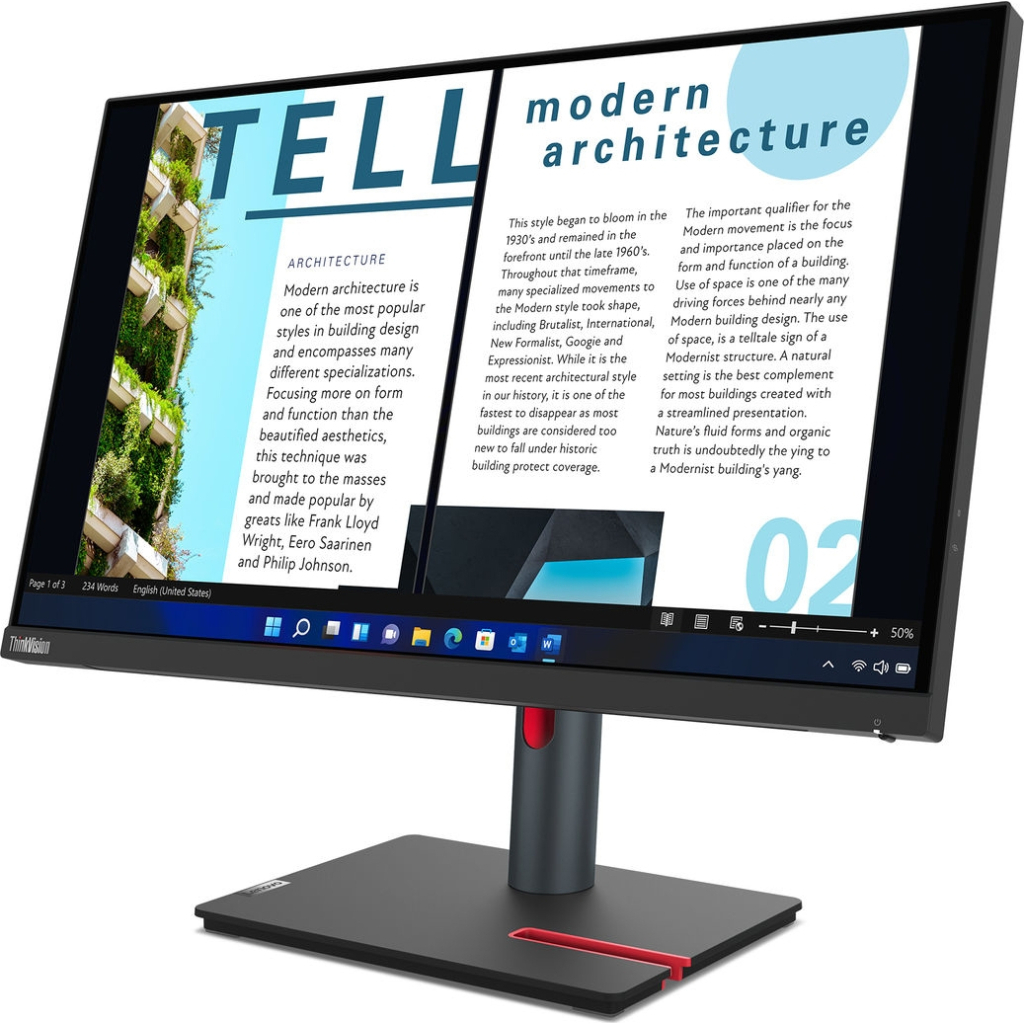 Монітор Lenovo P24h-30 (63B3GAT6UA) - зображення 3