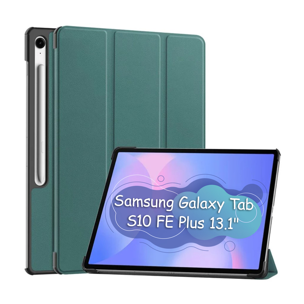 Чохол до планшета BeCover Smart Case Samsung Galaxy Tab S10 FE Plus (SM-X620/SM-X626) 13.1" Dark Green (713383) - зображення 1