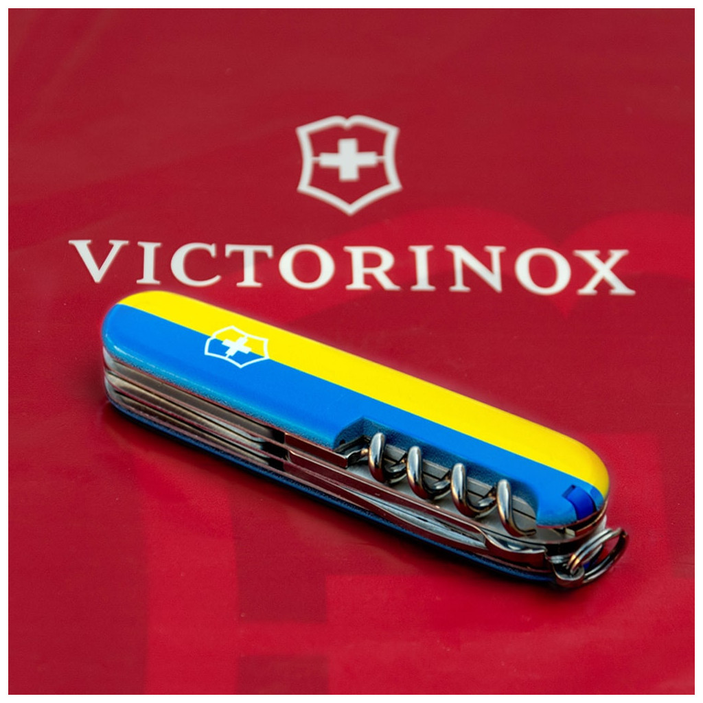 Ніж Victorinox Climber Ukraine Герб на прапорі (1.3703.3_T3040p) - зображення 4